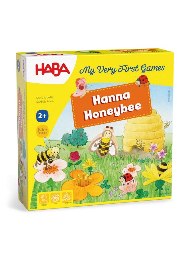 HABA My Very First Games Hanna Honeybee - 2 Cooperative Color Die Games Ages 2+ (Made in Germany)