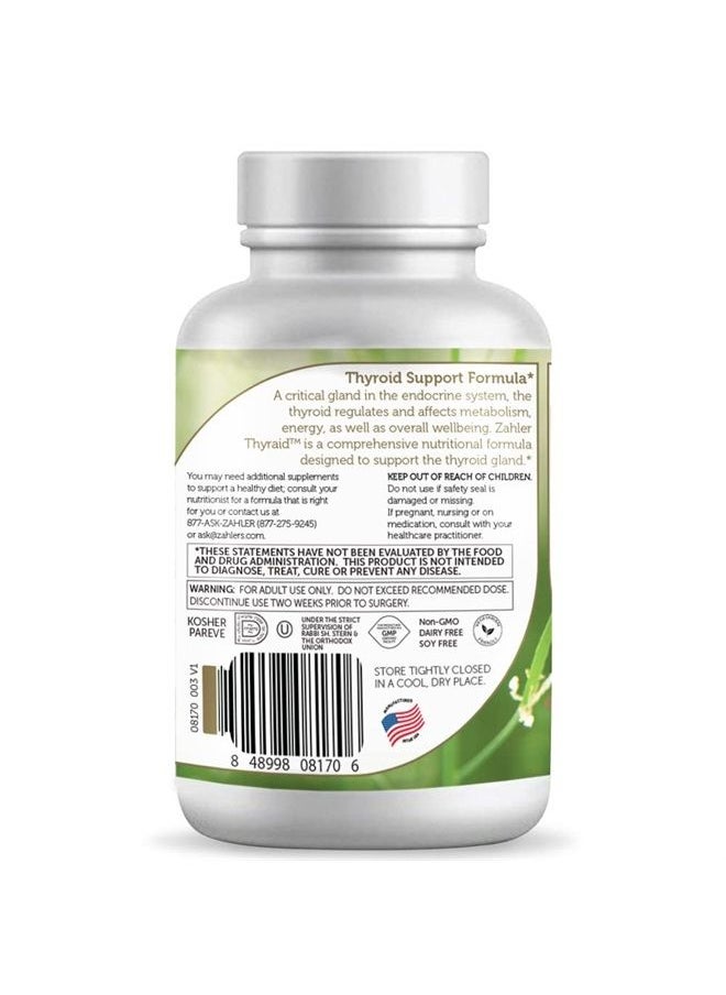 Thyraide, Thyroid Support Supplement with Iodine and L-Tyrosine, Helps Maintain Thyroid Health & Metabolism, Certified Kosher, 60 Capsules