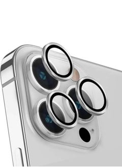 iPhone 14 Pro Max iPhone 14 Pro Camera Lens Protector with Tempered Glass Screen Protector Accessories, Scratch Resistant, Easy to Install (SILVER , iPhone 14 Pro/14 Pro Max)