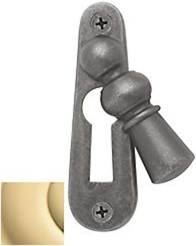 Baldwin 0406031 E R Trim in Unlacquered Bright Brass