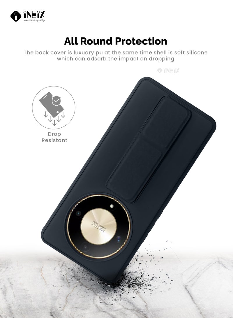 إينيكس جراب حماية 3 في 1 مغناطيسي ذو مسند للهاتف هونر X9b-أزرق بحري - Image 5