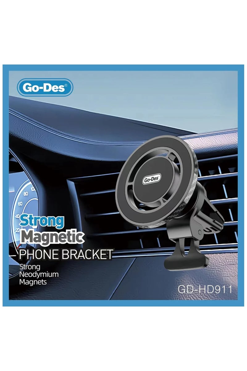 جو-ديز حامل هاتف محمول مغناطيسي للسيارة قابل للطي بزاوية قابلة للتعديل وعالي الجودة من المعدن المرن - Image 2