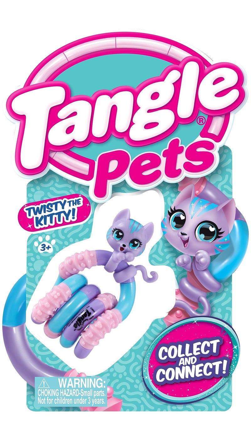 Tangle Jr. Pets 2-Pack Kitty and Bunny - Tangle Fidget Pets Fidget Toys - Fidget Toy Gift - Fidgets for School - Cute fidgets for girls - kitty character fidget and bunny character fidget - Image 5