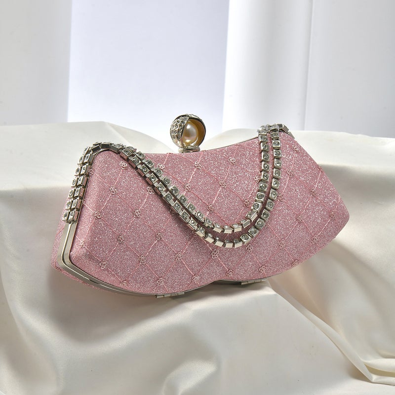 New Plaid Personality Dinner Ladies Bag Elegant Temperament Portable Banquet Bag - Image 4
