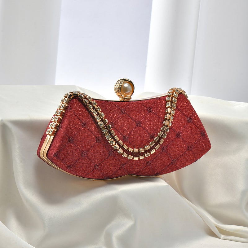 New Plaid Personality Dinner Ladies Bag Elegant Temperament Portable Banquet Bag - Image 1