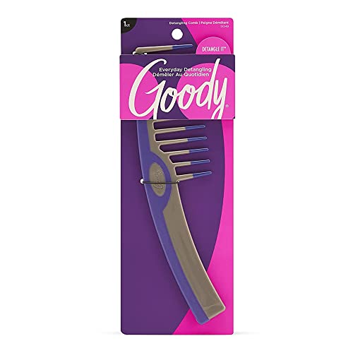 Goody Styling Essentials Detangling Comb Color May Vary Suitable for All Hair Types Fine Tooth Comb Detangles Wet or Dry Hair Styling Accessories for Women Men Boys and Girls - Image 2