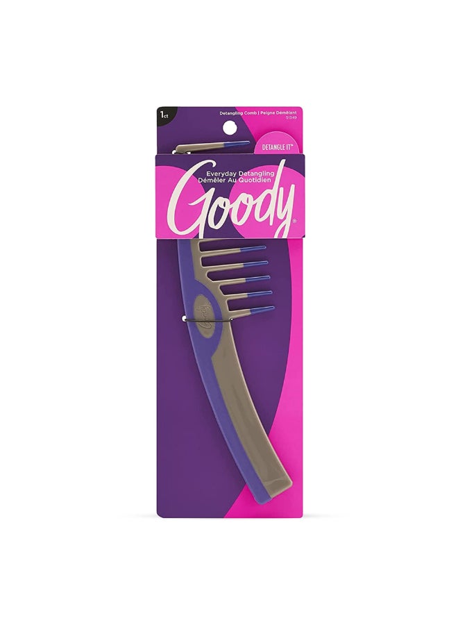 Goody Styling Essentials Detangling Comb Color May Vary Suitable for All Hair Types Fine Tooth Comb Detangles Wet or Dry Hair Styling Accessories for Women Men Boys and Girls - Image 3