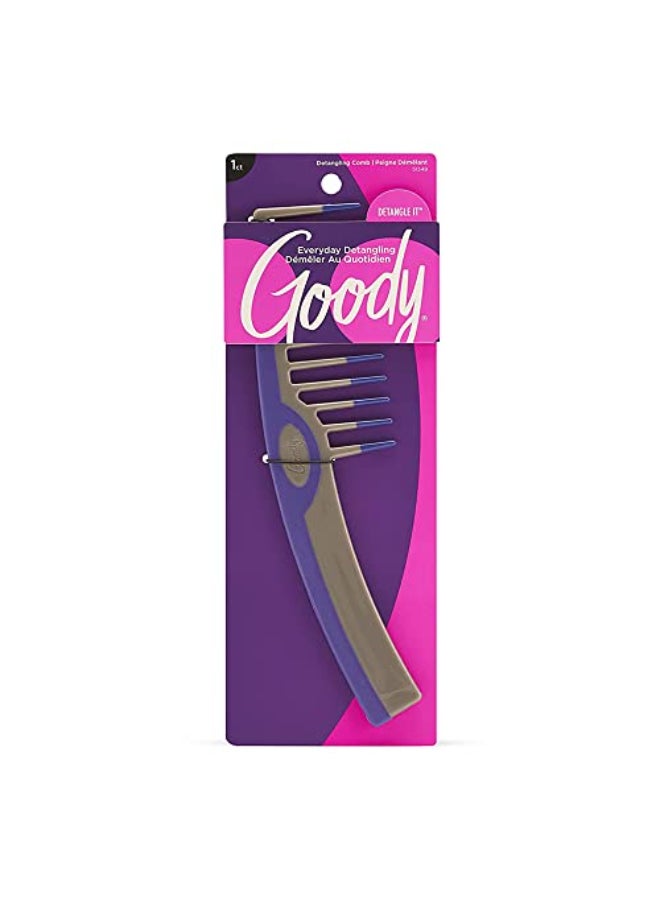 Goody Styling Essentials Detangling Comb Color May Vary Suitable for All Hair Types Fine Tooth Comb Detangles Wet or Dry Hair Styling Accessories for Women Men Boys and Girls - Image 1