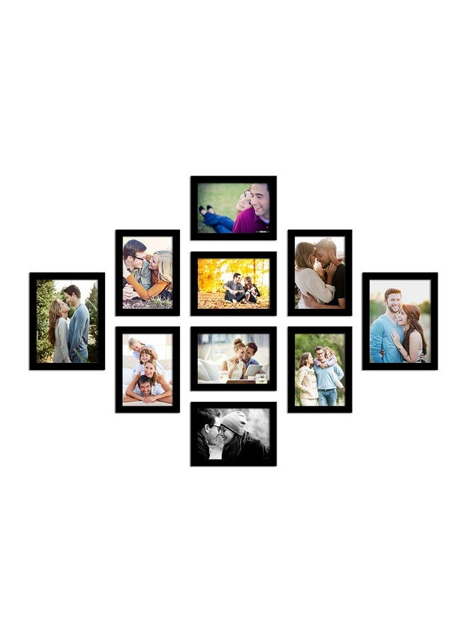 Art Street Art Street Photo Frame For Wall Set of 10 Black Picture Frames For Home Decoration, Wall Decor EcoSeries -Size -6x8,5x7 Inches,Medium Density Fibreboard;Synthetic Wood;Plexiglass, Rectangular  - Image 3