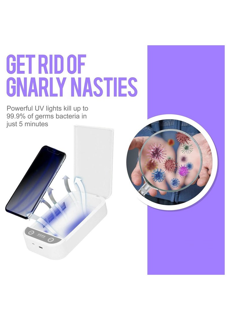 UV Light Sanitizer - Cell Phone Sanitizer Sterilizer Cleaner Box For Smartphone IPhone - Image 4