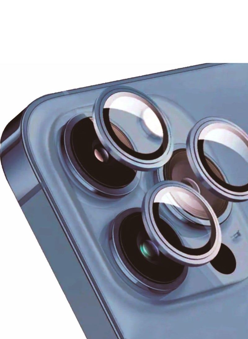 ليمتليس واقي عدسة الكاميرا iPhone 15 Pro Max iPhone 15 Pro مع ملحقات واقي الشاشة من الزجاج المقوى، مقاوم للخدش، سهل التركيب (أزرق داكن، iPhone 15 Pro/15 Pro Max) - Image 1