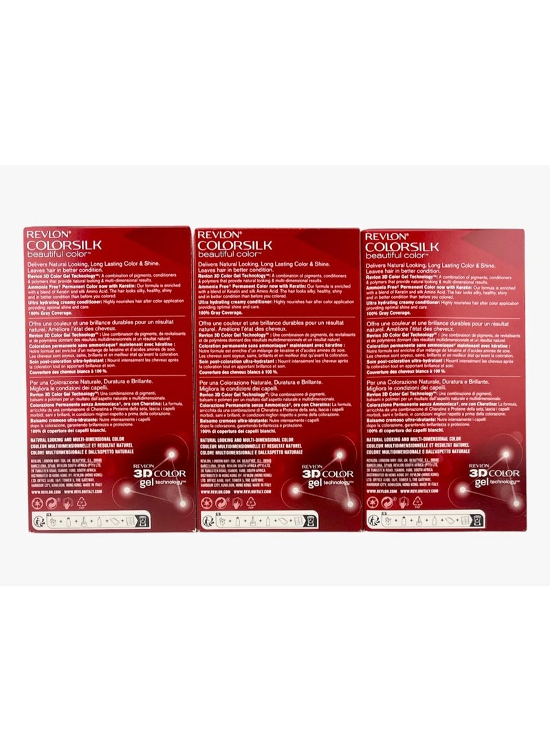 REVLON BLACK COLOR SILK BEAUTIFUL 10 X PACK OF 3 - Image 2