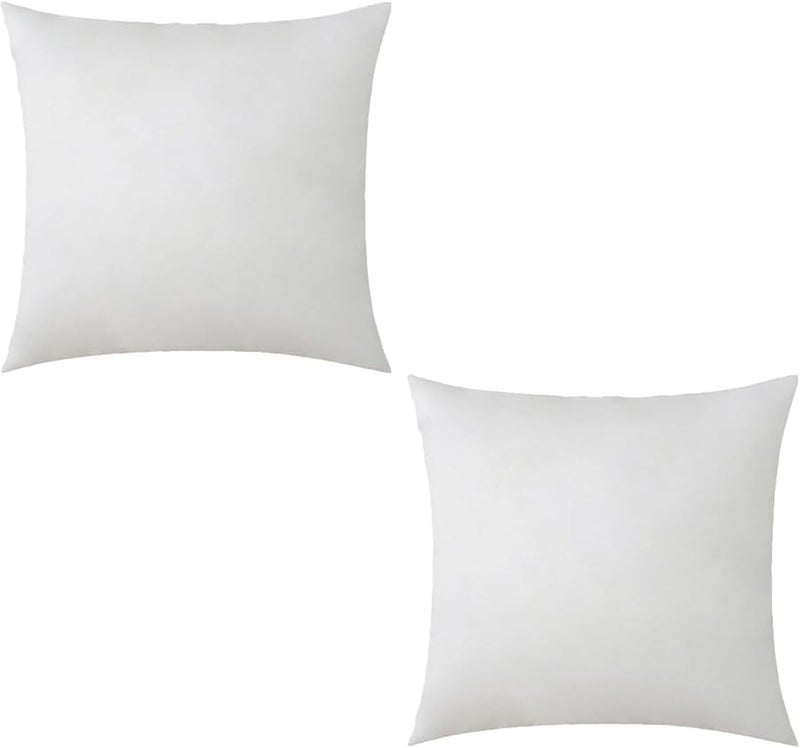 High Resilience Throw Pillow Fillers 45x45cm 2 Pack for Sofa Bed Living Room Car Lumbar Support - Image 1