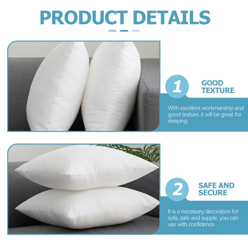 High Resilience Throw Pillow Fillers 45x45cm 2 Pack for Sofa Bed Living Room Car Lumbar Support - Image 4