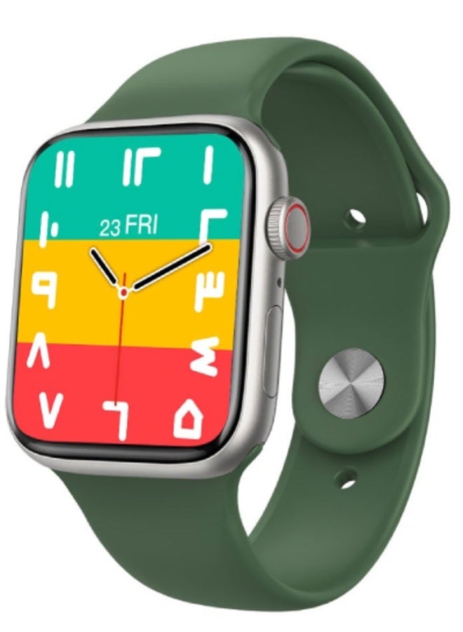 AROAQ X9 MAX PLUS Smart Watch – 2.1" HD Display, Bluetooth Calling, NFC, GPS, SpO2 & BP Monitoring, Fitness Tracker, IP67 Waterproof, Android & iOS - Green - Image 1