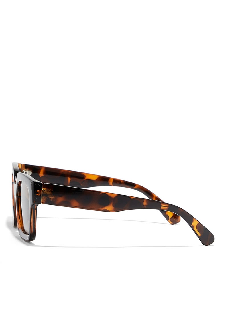 Blackout PLAZA Women Tortoise Sunglasses - Frame Material: Thermoplastic Rubber (TR90)- Frame Color: Tortoise-Lens Color: Brown  - Full Rim  - Image 3