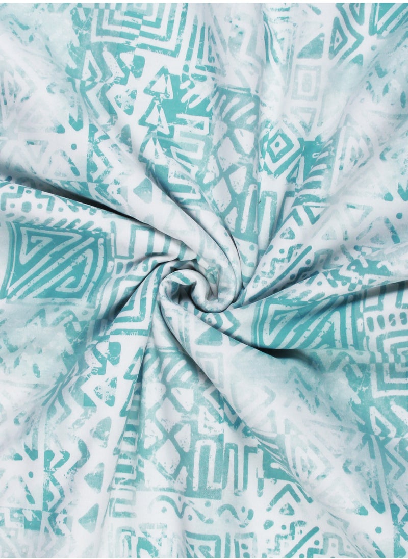 Story@Home - Story@Home Cotton 100% Cotton Reversible Dohar Single bed AC summer/blanket/quilt Single (White and Sky Blue, 86" x 56") - Image 1