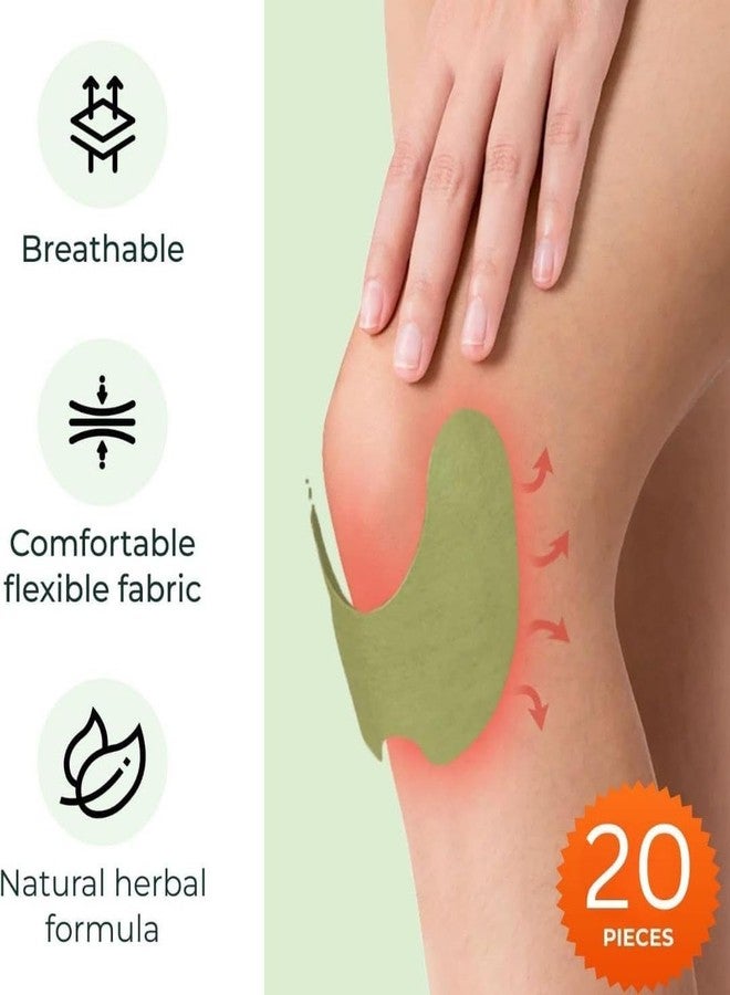 BELARO Natural Herbal Pain Relief Patches, Breathable Flexible Fabric, 20 Pieces - Image 2