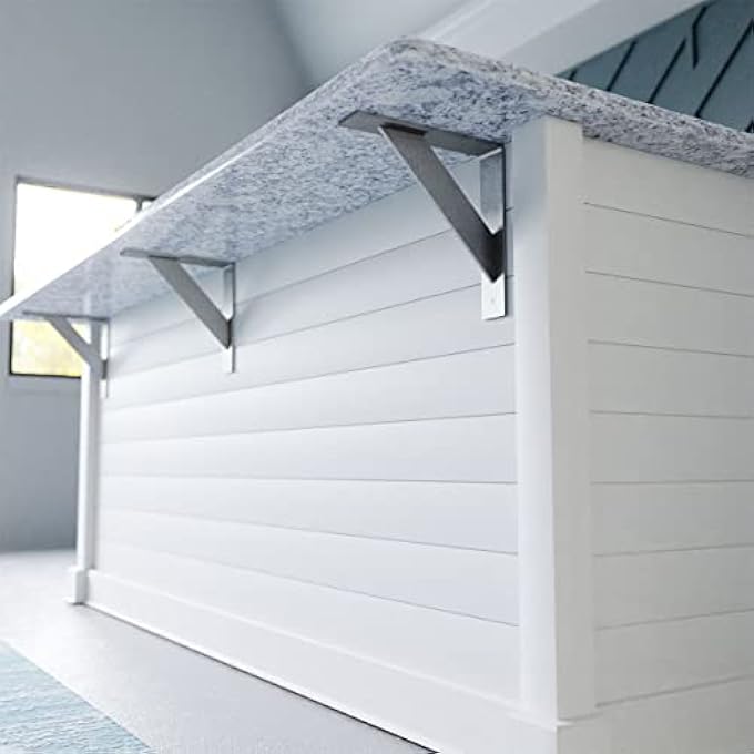 BKTM02X24X24TRHCO STEEL BRACKET TRADITIONAL, 2"W X 24"D X 24"H, HAMMERED COPPER - Image 3