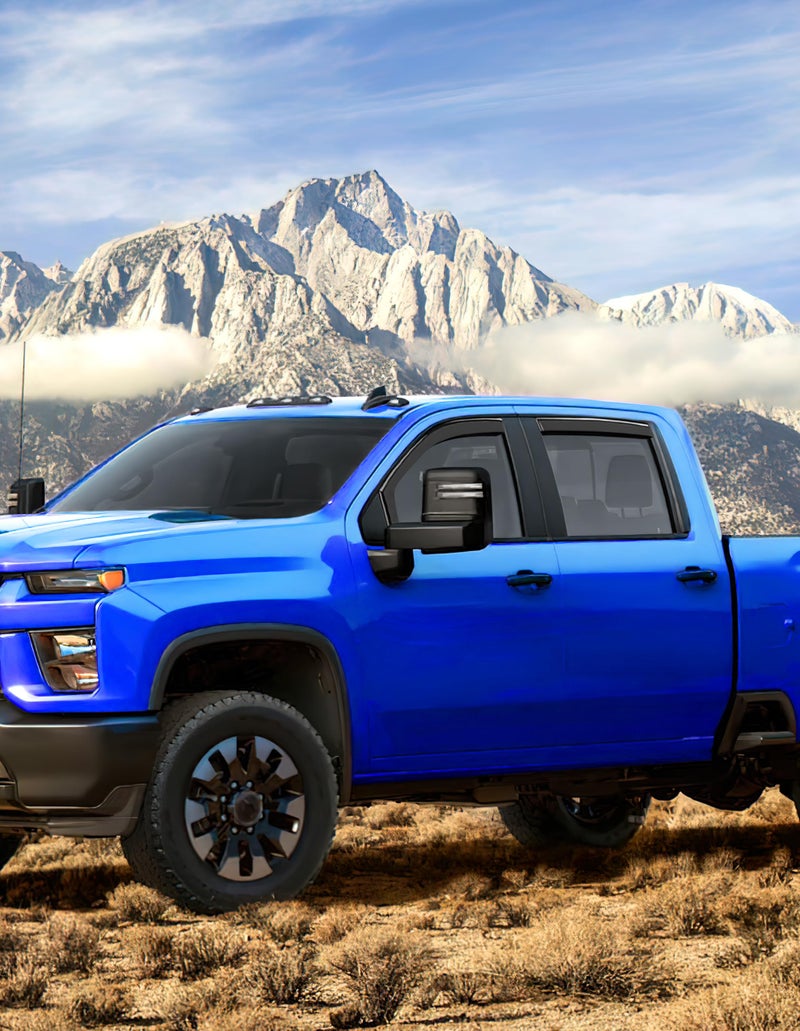 Deejecsun in-Channel Window Rain Guards Fit for Chevy Silverado 1500/GMC Sierra 1500 2019-2026 Crew Cab Extra Durable Window Deflectors Window Visors Vent Visors Vent Shades Truck Accessories - Image 2