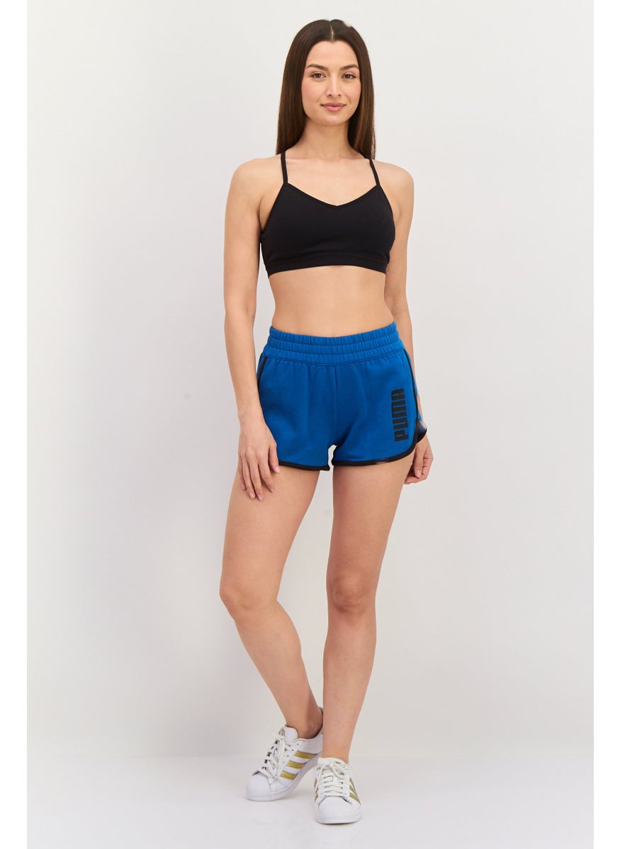 PUMA Women Regular Fit Running Shorts, Teal Blue  - Image 3