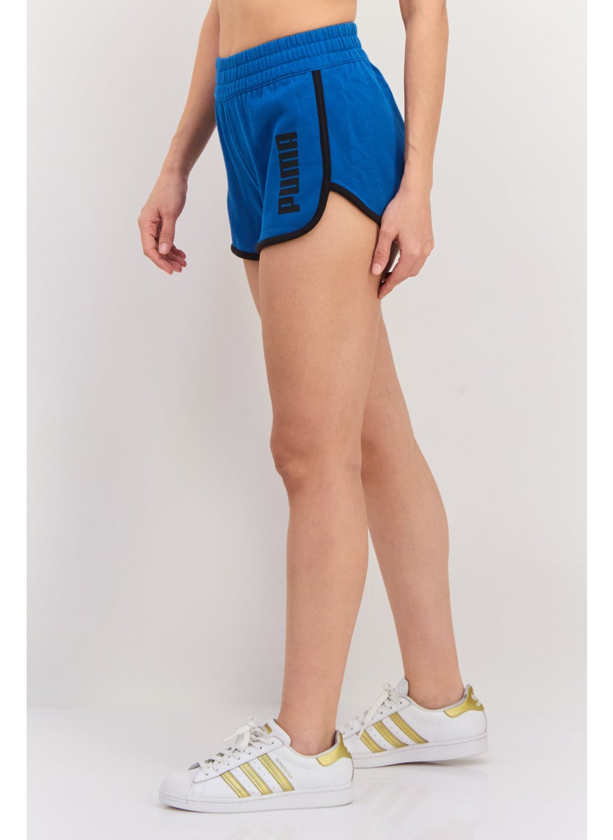 PUMA Women Regular Fit Running Shorts, Teal Blue  - Image 4