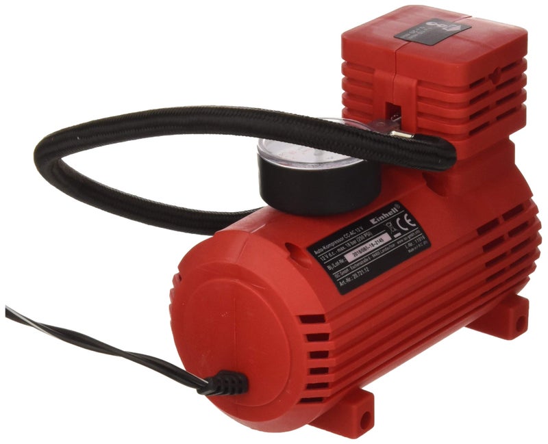 Einhell Print 18 Bar CC AC 12 V Compressor for Car DC 12 V Red - Image 2