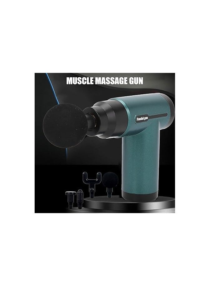 مسدس تدليك العضلات الكهربائي العميق من FILFEEL، جهاز تدليك يدوي لتخفيف آلام العضلات (زر أخضر) - Image 4
