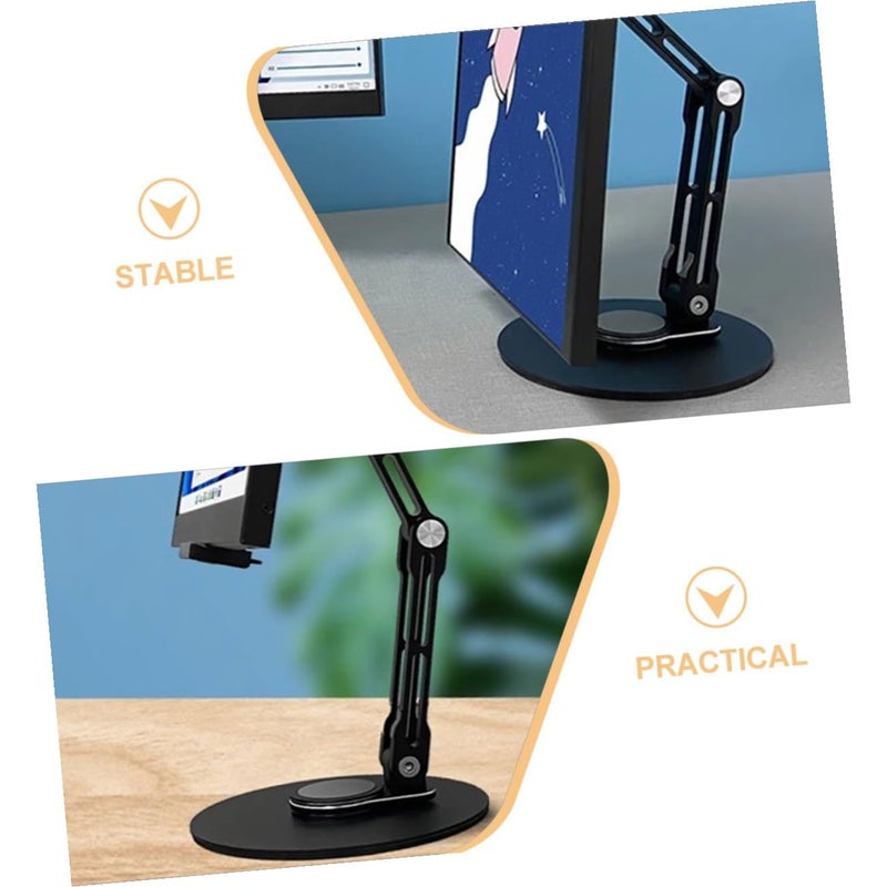 Aluminum Alloy Foldable Tablet Stand Adjustable Rotating Desktop Holder For Home Office - Image 4