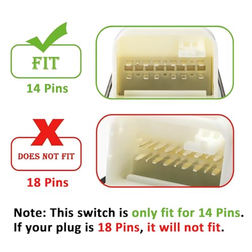 AiYiGu 84820AA070 Driver Side Power Window Switch, Compatible with 2002-2006 Toyota Camry, 2003-2008 Corolla/Matrix, 2004-2009 Sienna, 2005-2007 Tacoma, 2004-2006 Scion xA/xB, Replace 84820AA050, 14 Pins - Image 5