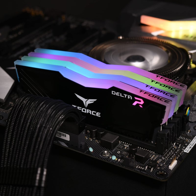 TEAMGROUP T-Force Delta RGB DDR4 16GB (2x8GB) 3200MHz (PC4-25600) CL16 Desktop Memory Module ram Black - TF3D416G3200HC16CDC01 - Image 2