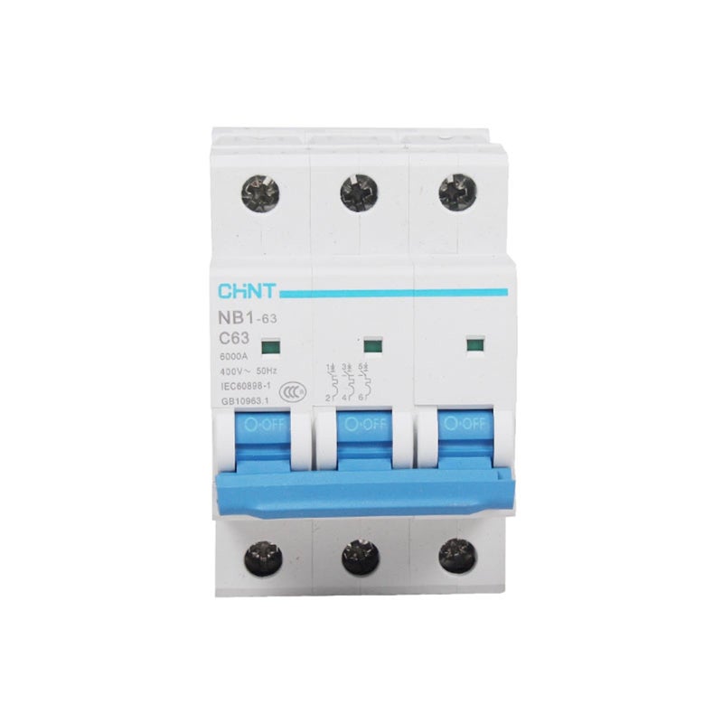 3A 3 Pole Miniature Circuit Breaker C20A 10A 25A 32A 63A 40A 2A Modular DIN Rail Motor Protection - Image 2