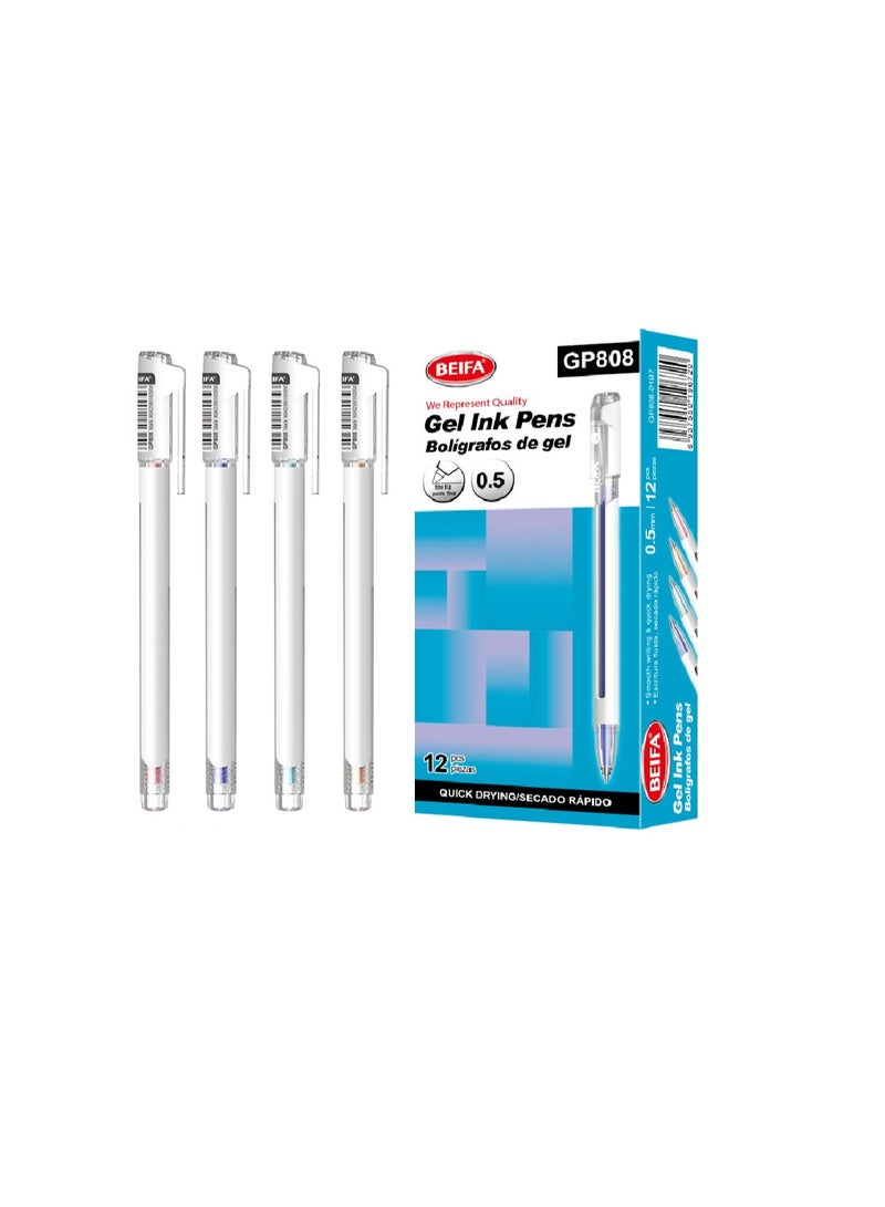 Beifa Gel Pen  Quick Dry 0.5 mm black model GP808-01B7