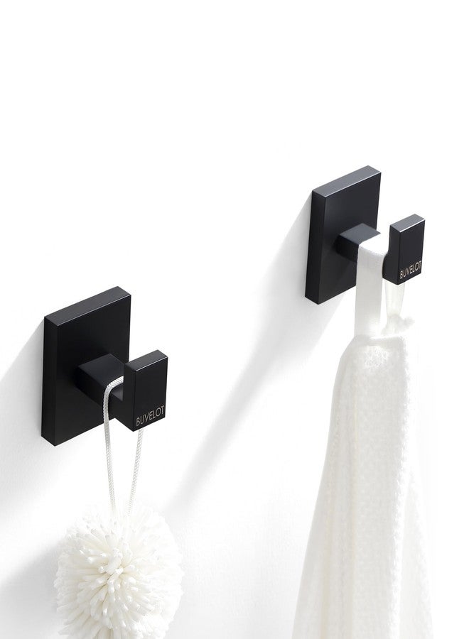 BUVELOT 5-Pieces Matte Black Bathroom Hardware Accessories Set, Bath Towel Bar Set, Towel Racks for Bathroom,Towel Holder Robe Hook Toilet Paper Holder Wall Mounted, 071350-MB - Image 5