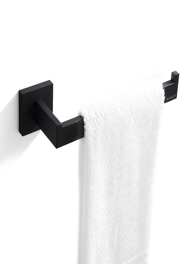 BUVELOT 5-Pieces Matte Black Bathroom Hardware Accessories Set, Bath Towel Bar Set, Towel Racks for Bathroom,Towel Holder Robe Hook Toilet Paper Holder Wall Mounted, 071350-MB - Image 3