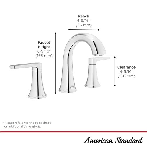 American Standard 7429801.002, Becklow 8-Inch Widespread Bathroom Faucet, Chrome - Image 5