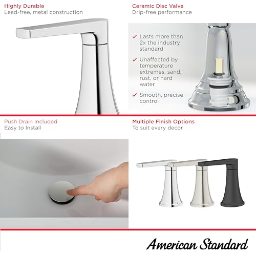 American Standard 7429801.002, Becklow 8-Inch Widespread Bathroom Faucet, Chrome - Image 3