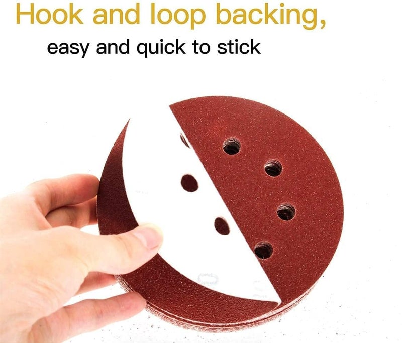 Inditrust new Sanding Disc 180mm (7") with 8 Holes (60 Grit, 30) - Image 4