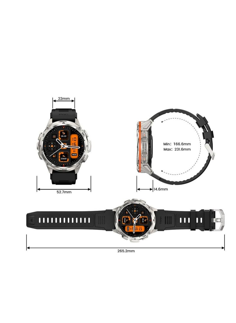 Generic - Kospet Tank T3 Ultra with GPS (Black), AMOLED rugged smartwatch - Image 1