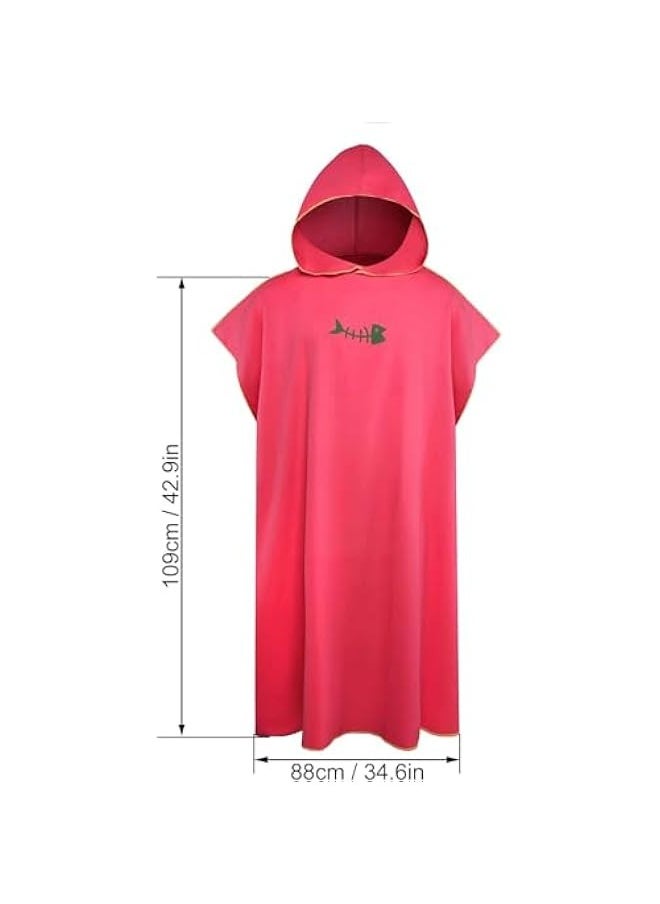 TRASSLE Surf Poncho Changing Towel Quickly with Hood Microfiber Beach Blanket Bath Towel Swim Towel Wetsuit Beach Poncho for Adults  - Image 5