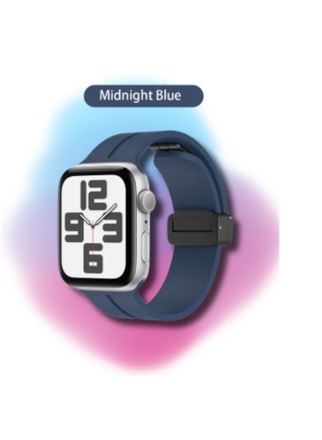 [Yellow Friday Exclusive] Soft Waterproof Silicone Sport Apple Watch Band with Magnetic Buckle Compatible for 42/44/45/49mm for S8/S9 and 46mm for S10 - Image 2