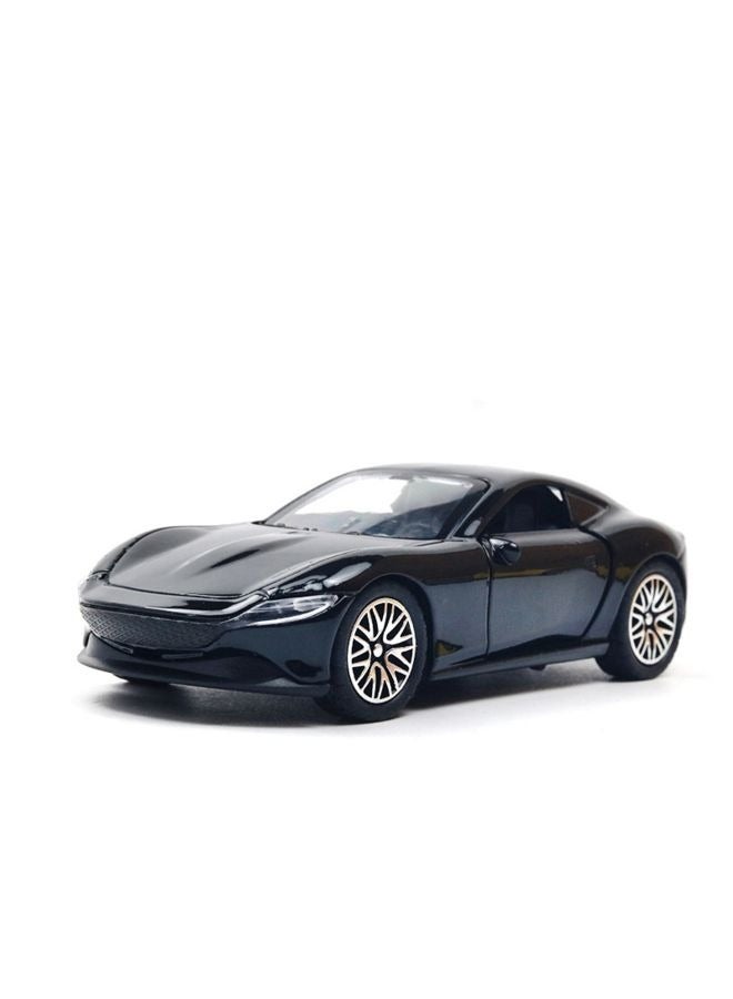 1:36 Ferrari Alloy Sports Car Model , Pull-Back Toy Car , Model Car for Kids Boy Girl Gift , Collectible Display ,Black 11.5 cm*5 cm*3.5 cm - Image 2