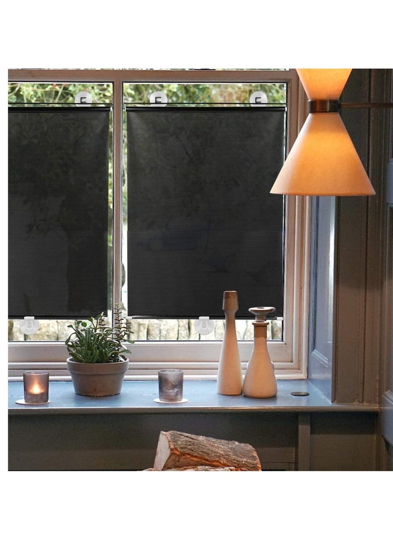 Blackout Blind Shade with Suction Cups, 1Pcs Sun Blocking Curtains Blackout, 22.8x49" Portable Window Cover Curtain, Light Filtering Room Darkening Blinds Window Shades for Home Bedroom - Image 4