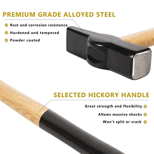 Yoursme Blacksmith 15” Wolf Jaw Tongs and Hammer Tool Set Essential Tools for Blacksmith Bladesmith Forge - Image 5