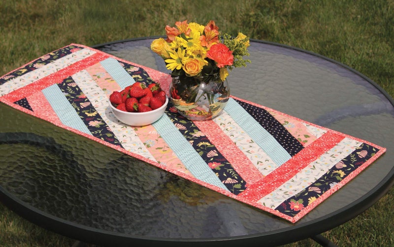 June Tailor June Tailor Quilt As You Go Table Runner - Jakarta design  Natural - Image 2
