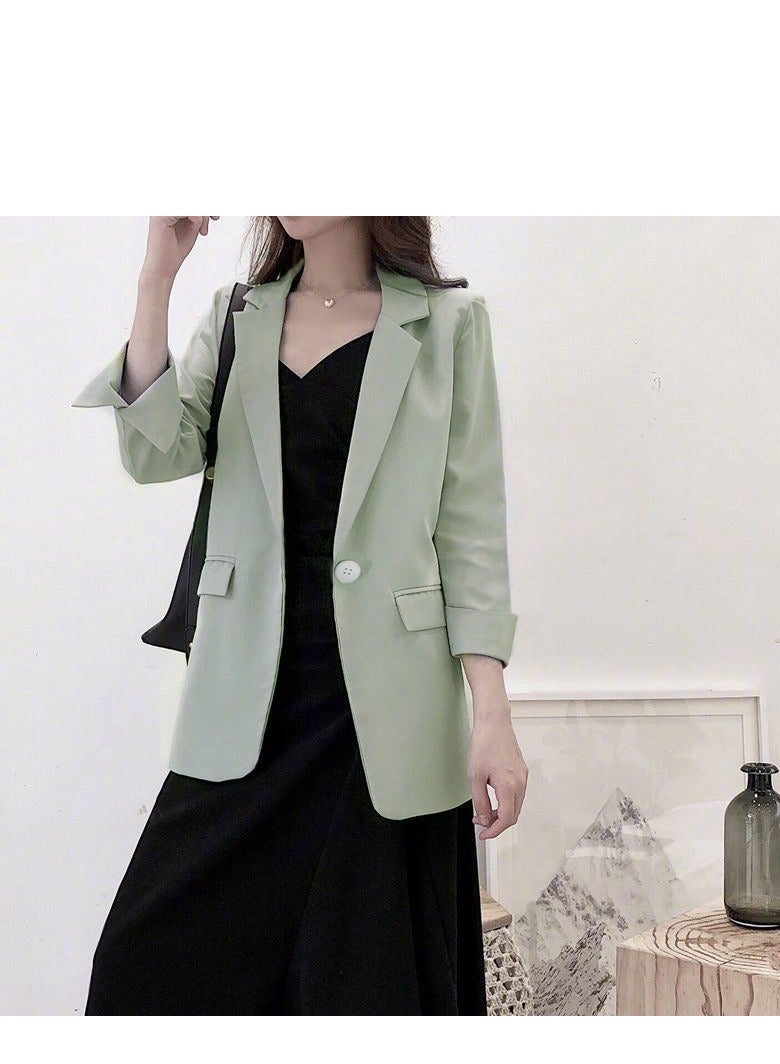 KUYING New Casual 3/4 Sleeve Suit Coat - Image 2