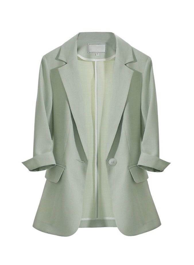 KUYING New Casual 3/4 Sleeve Suit Coat - Image 1