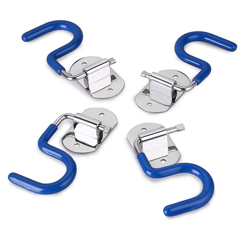 Sumnacon Mop Broom Holder Organizer, 8 Pcs S-Type Wall Mounted Cleaning Tools Organizer, Space Saver Brooms Mops Rakes Hooks Rack, Stainless Steel Heavy Duty Brooms Mops Hook for Kitchen Garage - Image 5