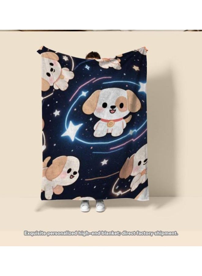 عام بطانية رقيقة من الفانيلا الكرتونية للأطفال والرضع (دافئة ومريحة، ومناسبة للنوم والألعاب) 70 سم * 100 سم - Image 1