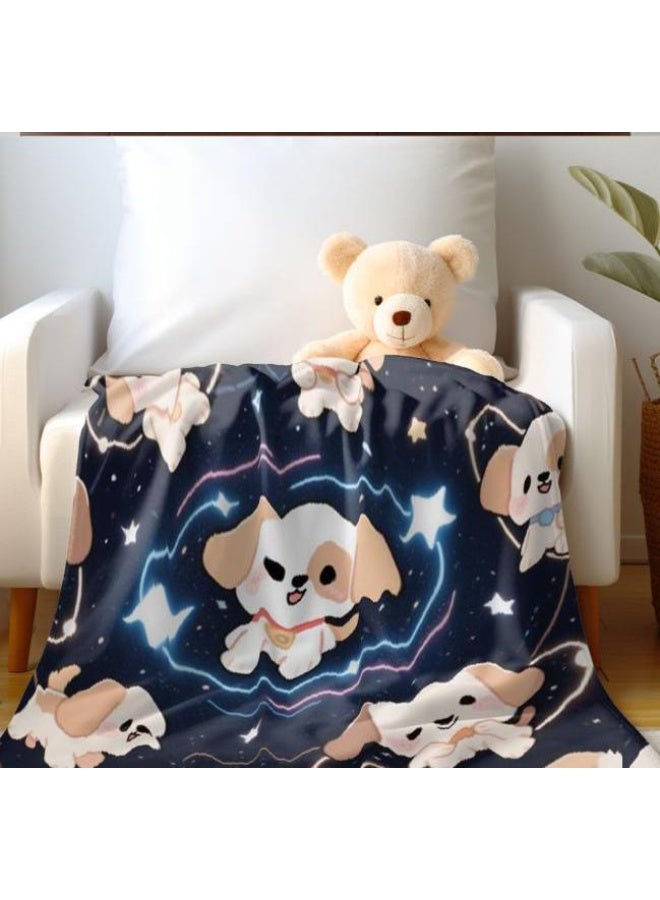 عام بطانية رقيقة من الفانيلا الكرتونية للأطفال والرضع (دافئة ومريحة، ومناسبة للنوم والألعاب) 70 سم * 100 سم - Image 2